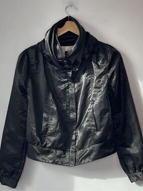 Aryn K Goth Victorian Satin Bomber Jacket